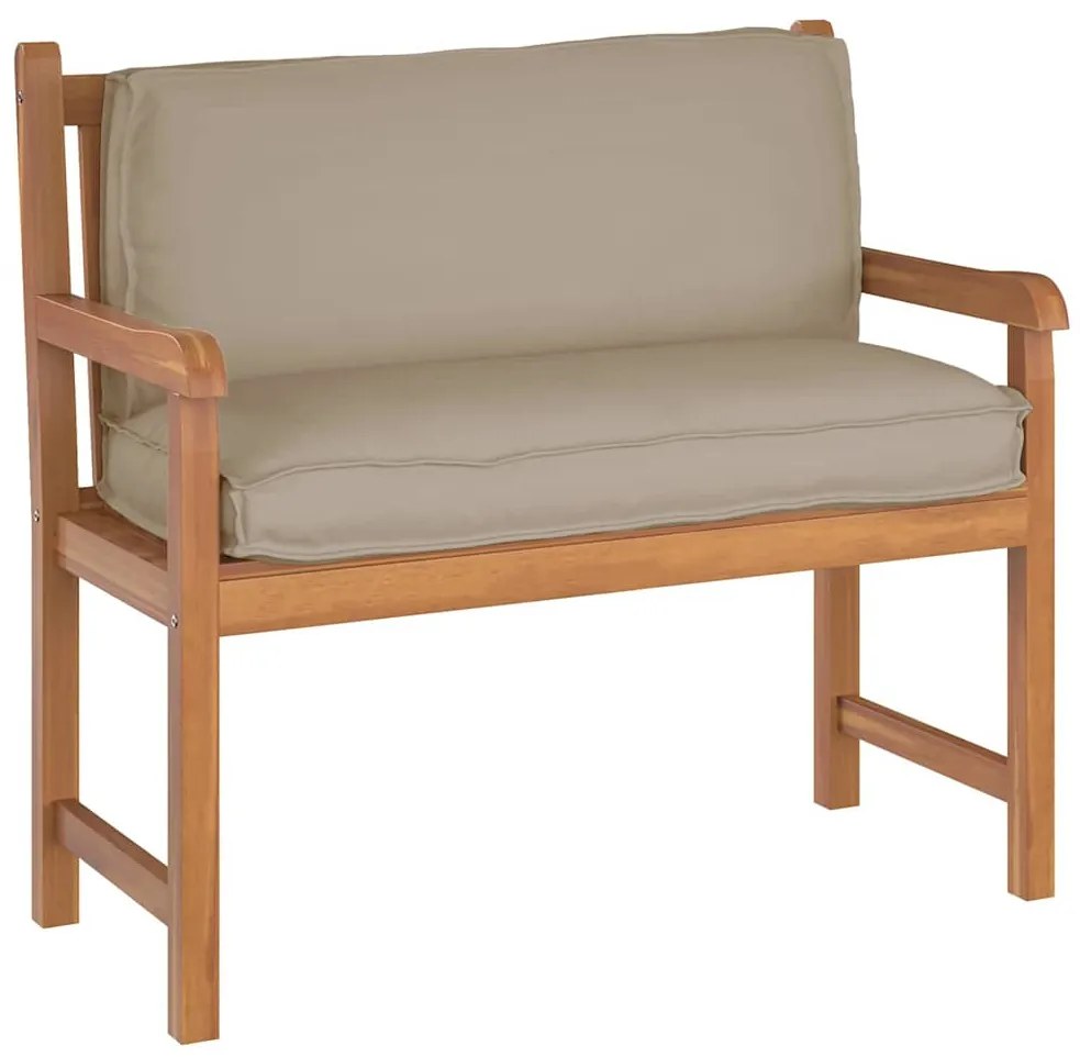 vidaXL Μαξιλάρι παλέτας για πλάτη Taupe 120 x 40 x 12 cm Ύφασμα Oxford