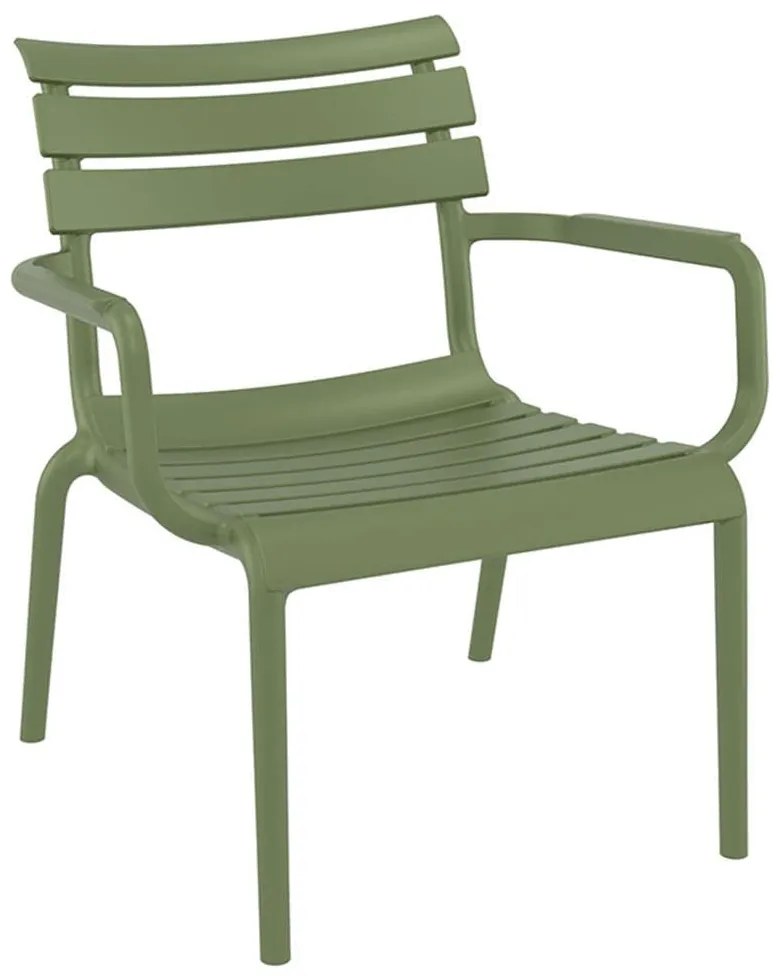 Πολυθρόνα Paris Lounge 20.0495 68x70x40/76cm Olive Green