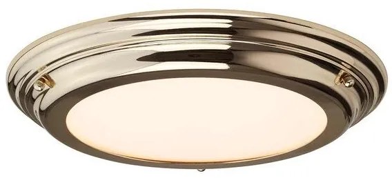 Πλαφονιέρα Φωτιστικό Οροφής LED 25W IP54 3000K Welland Elstead WELLAND-F-PB Χρυσό