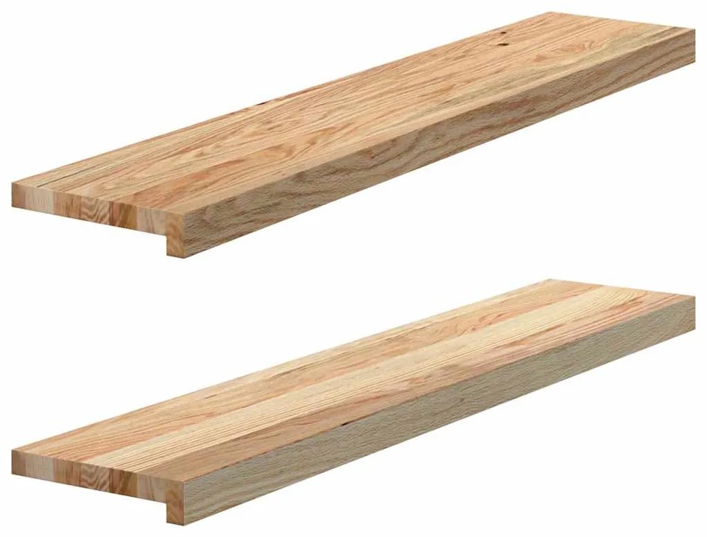 vidaXL Περβάζια παραθύρων 2 τεμ. 100x20x2 εκ. Ακατέργαστο Μασίφ Δρυός