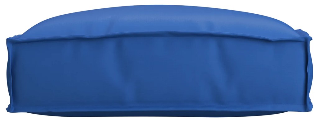 vidaXL Μαξιλάρι παλέτας για κάθισμα Μπλε Ρουά 50 x 50 x 12 cm