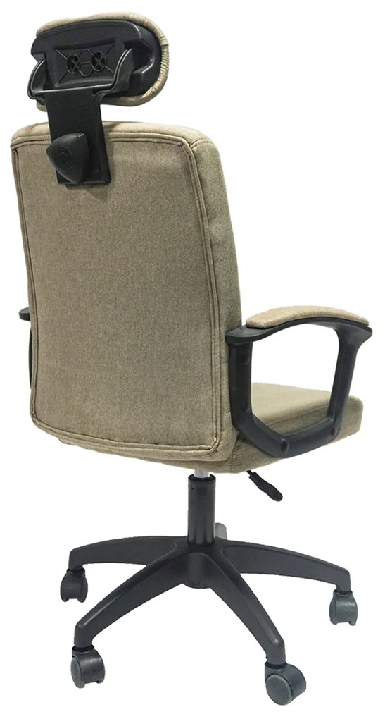 ΚΑΡΕΚΛΑ ΓΡΑΦΕΙΟΥ NIMBLE HM1199.13 ΜΠΕΖ ΥΦΑΣΜΑ-ΜΑΥΡΟΣ ΣΚΕΛΕΤΟΣ&ΒΑΣΗ 59x64x122Υεκ