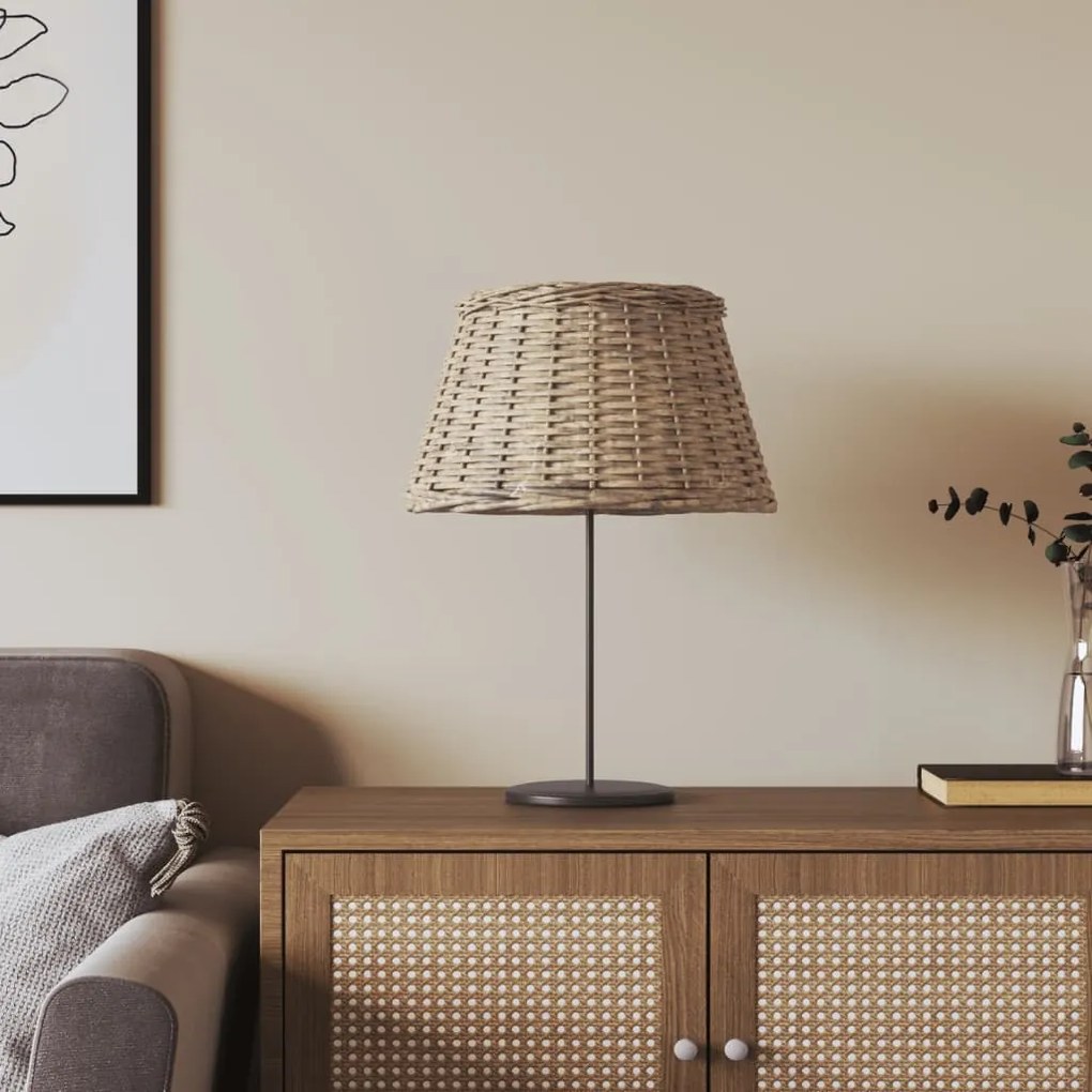 vidaXL Καπέλο Φωτιστικού Καφέ Ø50x30 εκ. από Wicker