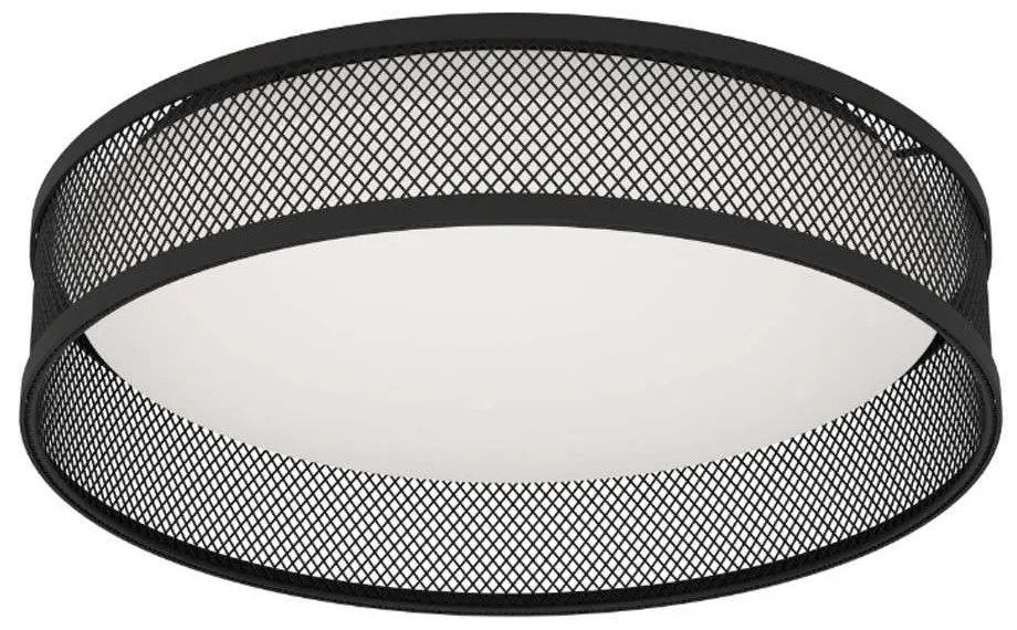 Φωτιστικό Οροφής - Πλαφονιέρα Luppineria 900795 38,5x9,5cm Led 3000K IP20 Black Eglo