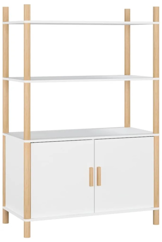 vidaXL Ραφιέρα Λευκή 80 x 40 x 121 εκ. από Επεξεργασμένο Ξύλο