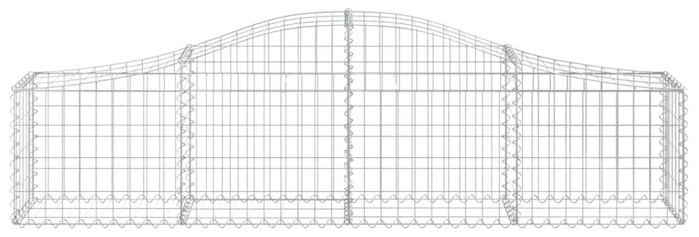 vidaXL Συρματοκιβώτια Τοξωτά 15 τεμ. 200x30x40/60 εκ. Γαλβαν. Ατσάλι