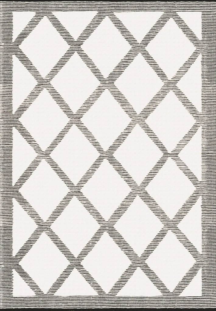 Χαλί Γκρι/Λευκό Ν.5395 120x180cm