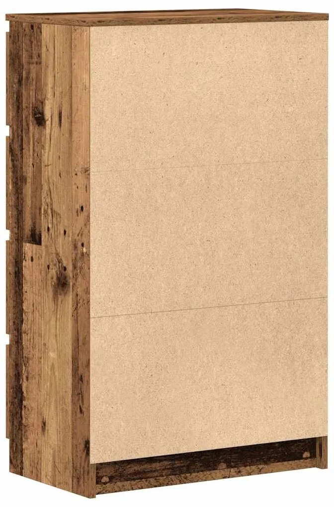 Sideboard Παλιό ξύλο 60x35x98,5 cm Ξύλο μηχανής - Καφέ