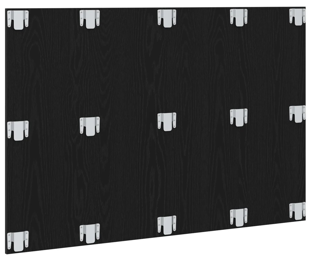 vidaXL Κεφαλάκι κρεβατιού Μαύρο Δρυς 120x1,5x80 εκ. Από Συνθετικό Ξύλο