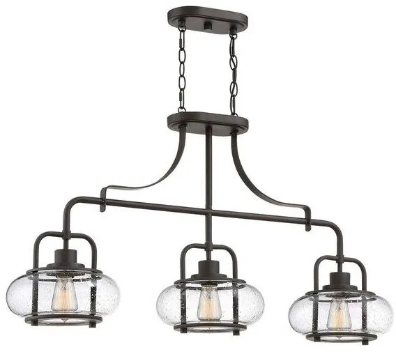 Κρεμαστό Φωτιστικό Οροφής 3xE27 Trilogy Elstead Lighting-QZ-TRILOGY-ISLE-OZ-Μπρονζέ QZ-TRILOGY-ISLE-OZ