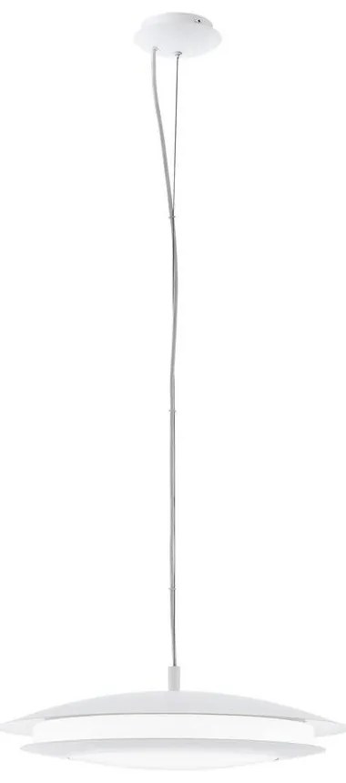 Φωτιστικό Οροφής Κρεμαστό Led Moneva-C 98042 White Eglo Metal, Plastic