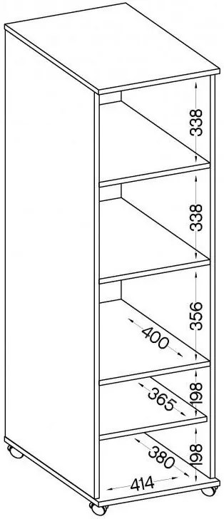 Ντουλάπι τροχηλάτο Warrior II-Fusiko