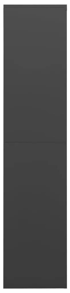 vidaXL Φοριαμός Ανθρακί 90 x 40 x 180 εκ. Ατσάλινος