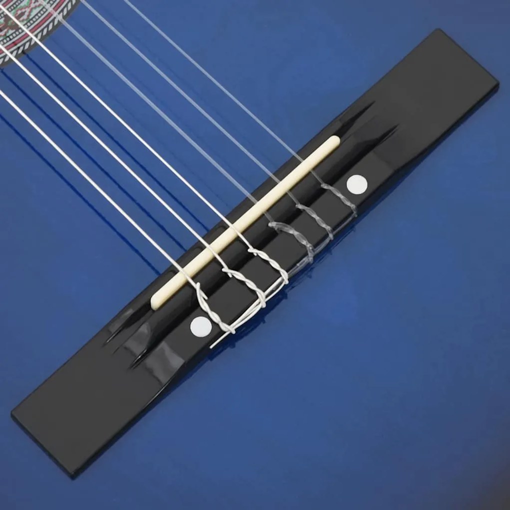 vidaXL Κιθάρα Western Classical Cutaway με 6 Χορδές Μπλε Σκίαση 38&quot;