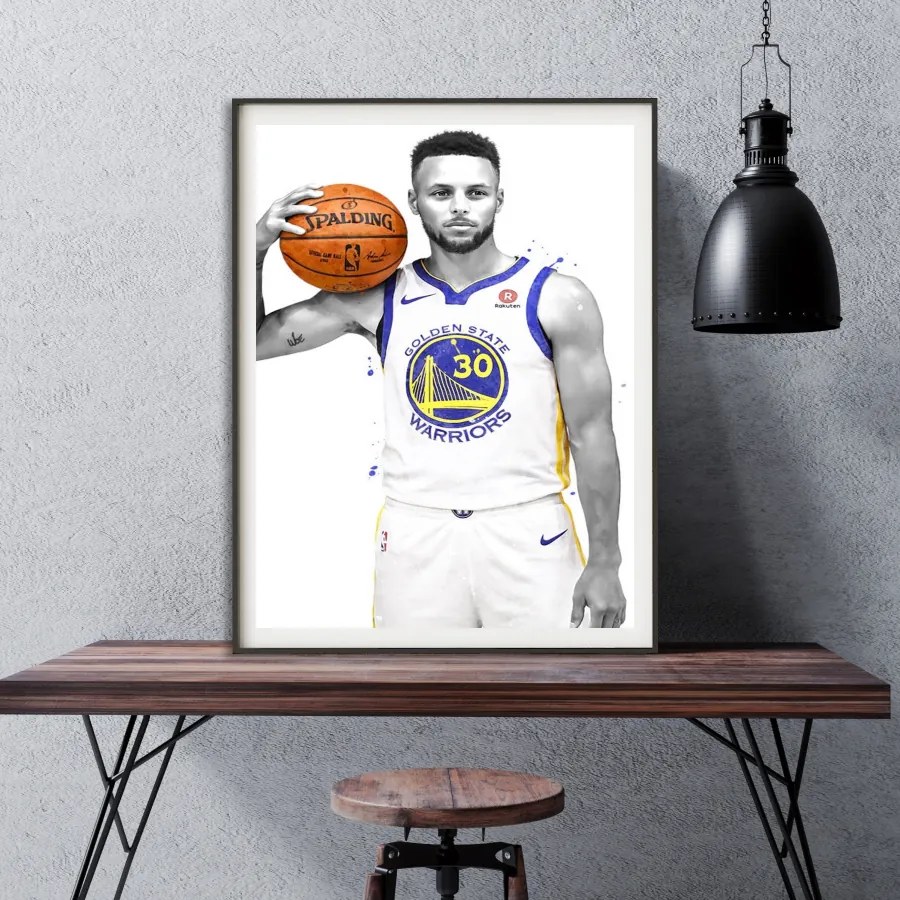 Πόστερ &amp; Κάδρo Curry - Warriors KDS024B 30x40cm Εκτύπωση Πόστερ (χωρίς κάδρο)