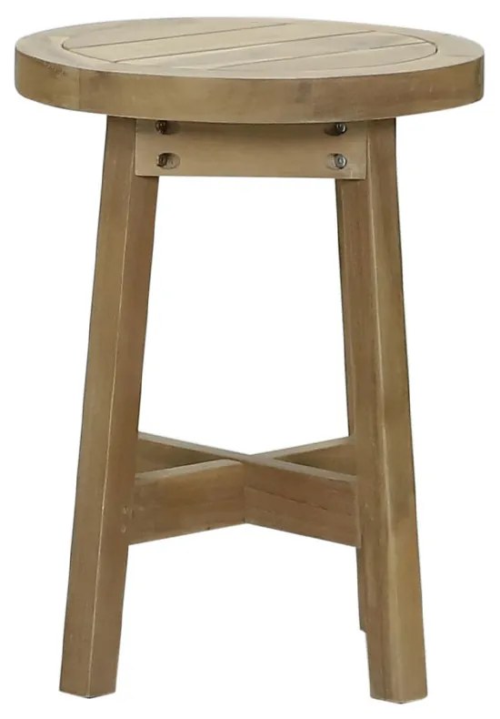 ANASA SIDE TABLE LIGHT TEAK 40x40xH48cm - 22-0148