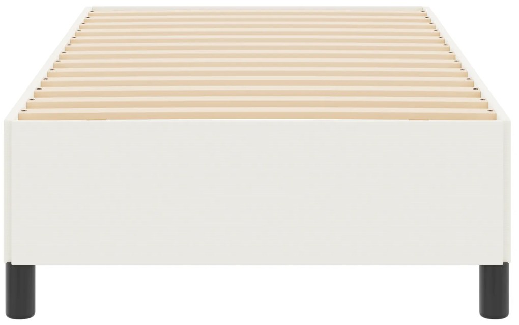 vidaXL Κρεβάτι Κρεμ 80x200 εκ από Υφασμάτινη Καραβόπανο