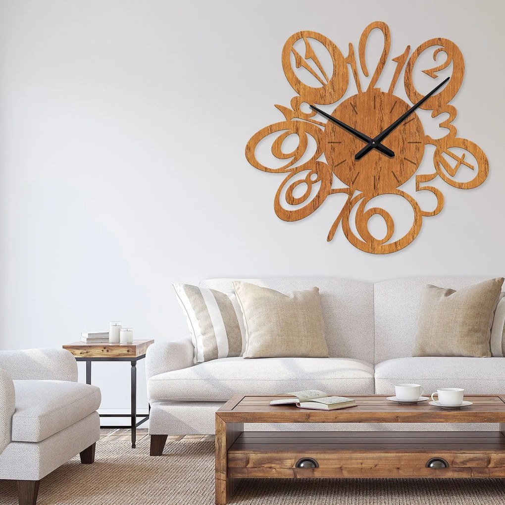 Ρολόι τοίχου  εσωτερικού χώρου ξύλινο clock5 - Clock5-Όρεγκον, 1mx1m