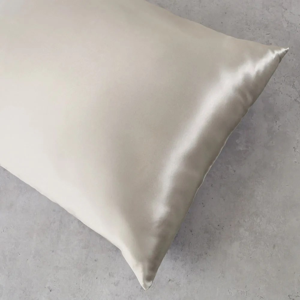 Μαξιλαροθήκη Μεταξωτή Silk Sleep Beige Ρυθμός 50Χ70 Μετάξι