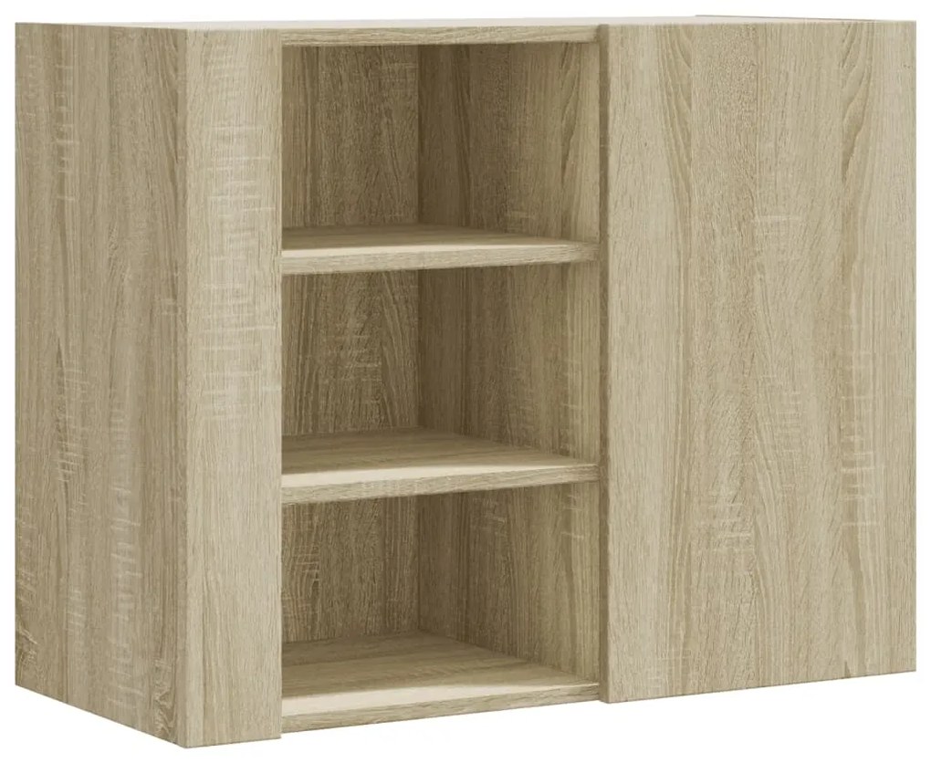 vidaXL Ντουλάπι Τοίχου Sonoma Δρυς 75x35x60 εκ. Επεξεργασμένο Ξύλο