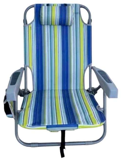 Πτυσσόμενη καρέκλα camping - 1613LV - 241750 - Blue/Green-241750_blue/green