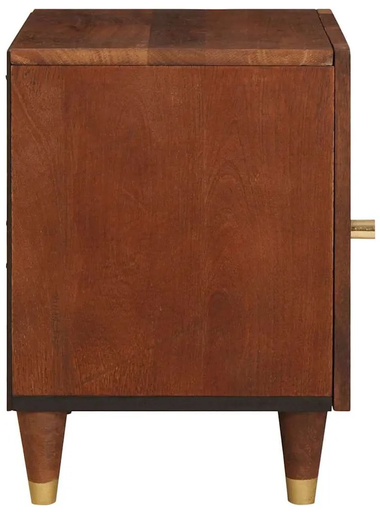 vidaXL Κομοδίνο Καφέ 40 x 33,5 x 46 εκ Μασίφ ξύλο ακακίας