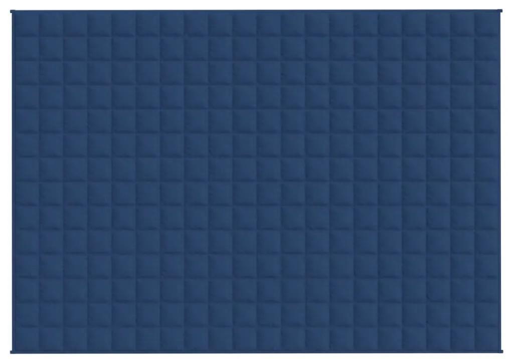 vidaXL Κουβέρτα Βαρύτητας Μπλε 138 x 200 εκ. 6 κ. Υφασμάτινη