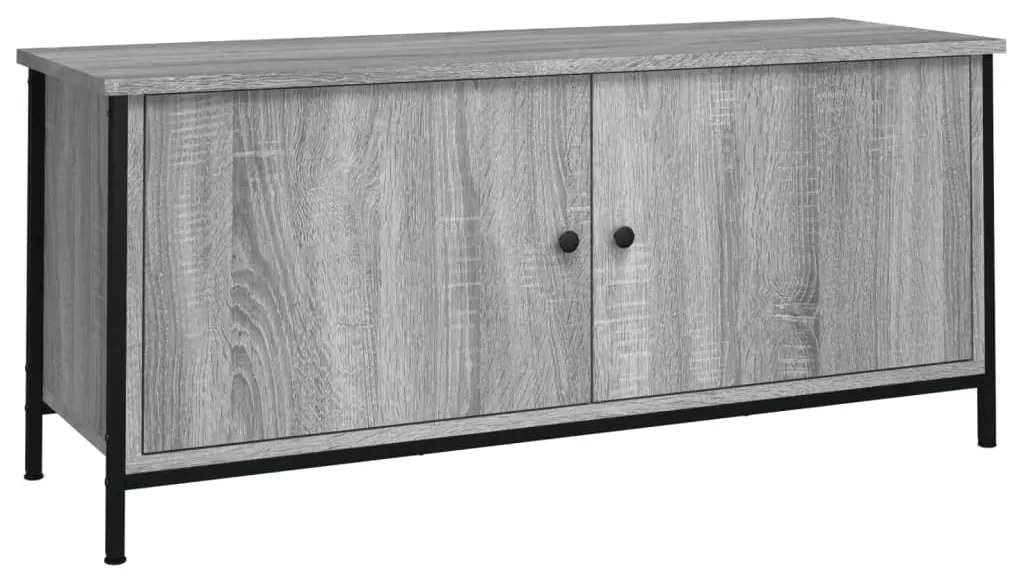 vidaXL Έπιπλο Τηλεόρασης με Πόρτες Γκρι Sonoma 102x35x45 εκ Επεξ. Ξύλο