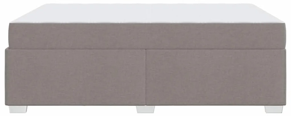 vidaXL Σκελετός Κρεβατιού με στρώμα Taupe 140 x 200 cm ύφασμα