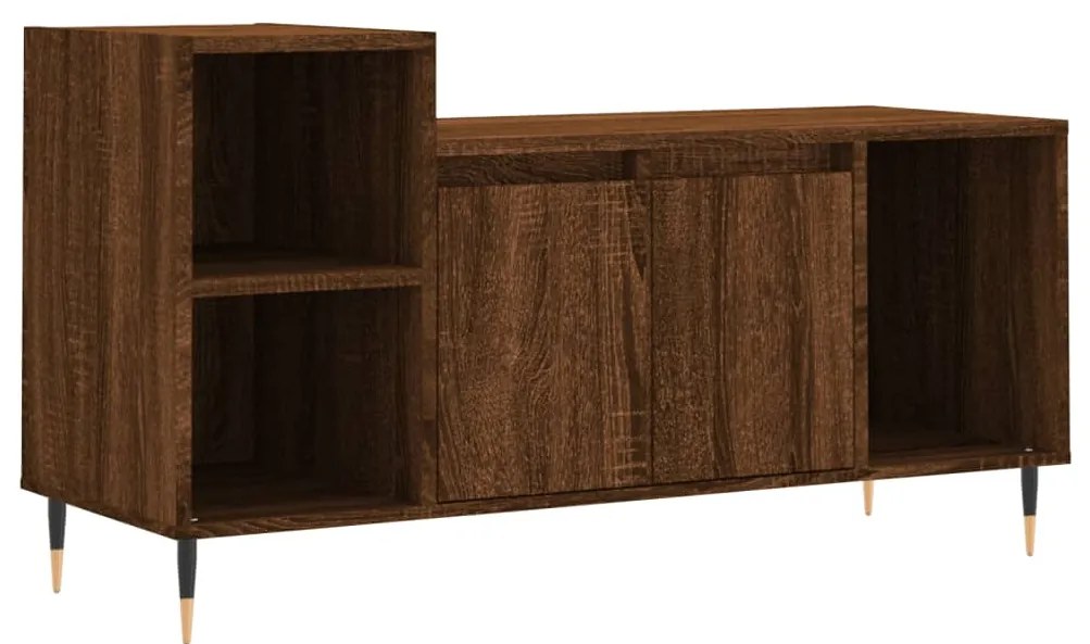 vidaXL Έπιπλο Τηλεόρασης Καφέ Δρυς 100x35x55 εκ. Επεξεργασμένο Ξύλο