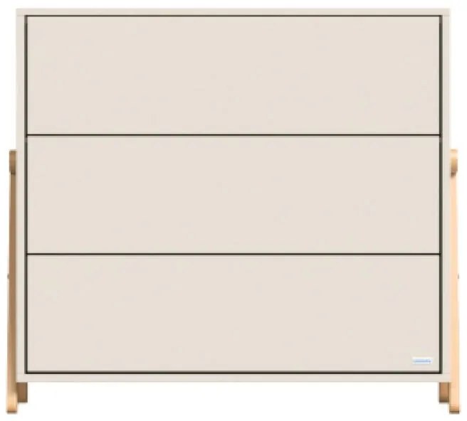 Casababy Palmer Ecru Συρταριέρα Με 3 Συρτάρια