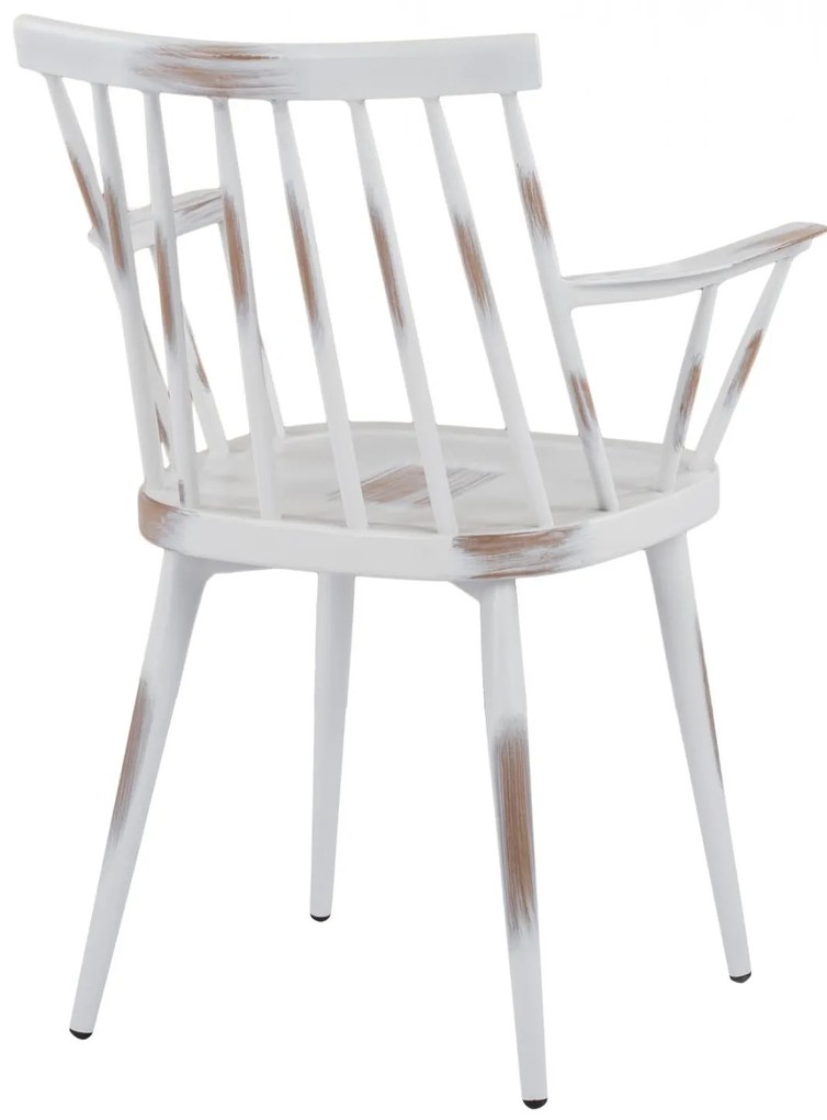 Καρέκλα - Πολυθρόνα YVONNE C5555.02 Αλουμινίου Λευκή Πατίνα 60x50x82 εκ. 60x50x82 εκ.