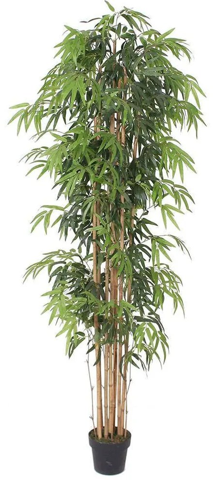 Τεχνητό Δέντρο Μπαμπού Lucky 1430-6 213cm Green Supergreens Ύφασμα,Bamboo