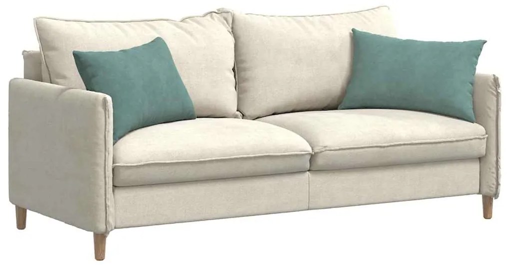 vidaXL Μαξιλάρι Καναπέ 2 pcs Θαλασσί 60 x 40 cm Υφασμάτινο Κορντουρά