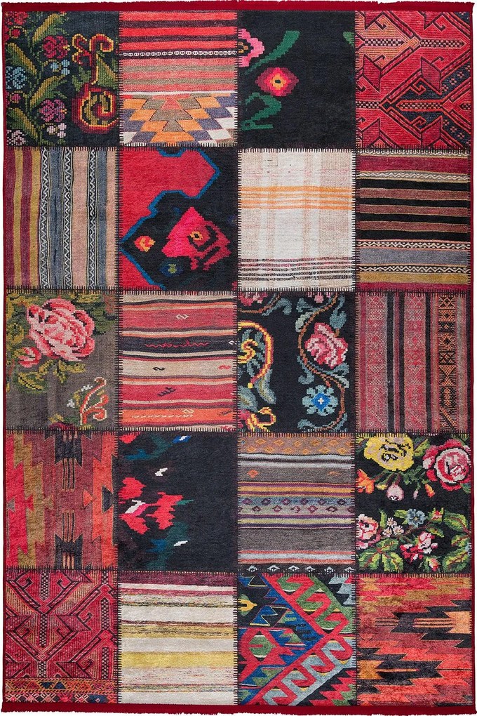 Χαλί Nomadian 0315 MVH Red-Multi Βιοκαρπέτ 80X150cm