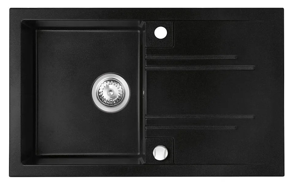 KARAG FERRO PARTS Νεροχύτης κουζίνας γραφίτη DRGM48/78BA FERRO 78x48cm KARAG-5902194987004