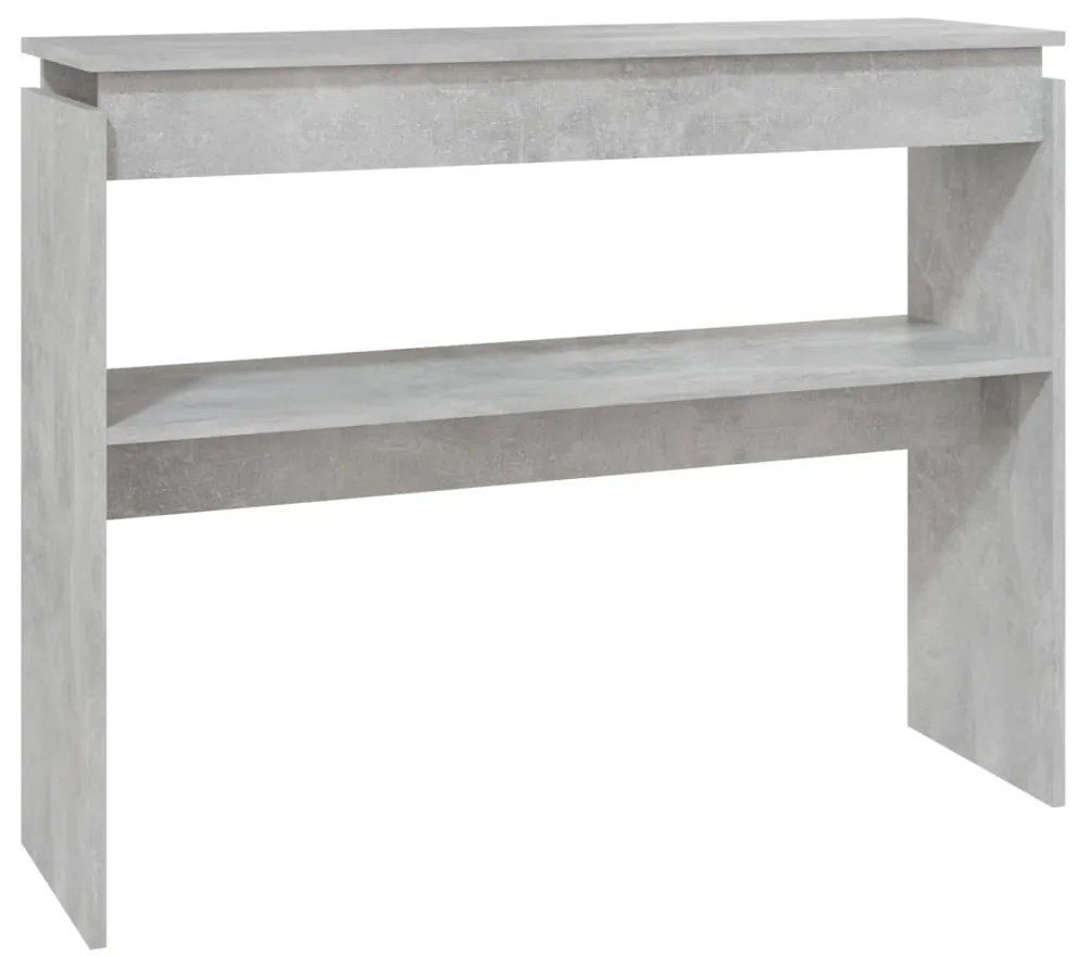 vidaXL Τραπεζάκι Κονσόλα Γκρι Σκυρ. 102 x 30 x 80 εκ. από Επεξ. Ξύλο