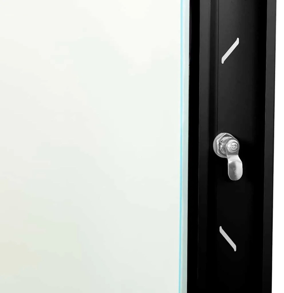 vidaXL Ντουλάπα δικτύου με αποθήκευση Μαύρο 53 x 60 x 45 εκ Ατσάλι