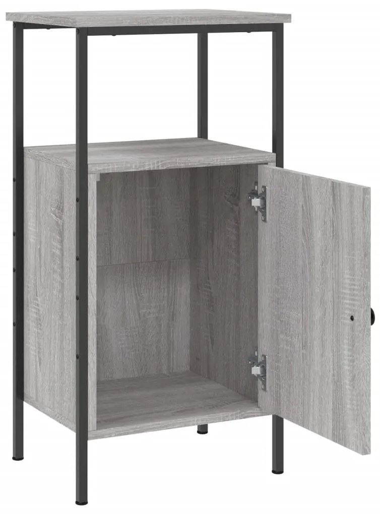 vidaXL Κομοδίνο Γκρι Sonoma 41 x 31 x 80 εκ. από Επεξεργασμένο Ξύλο