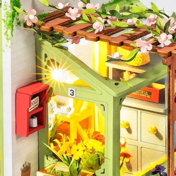Ξύλινο κουκλόσπιτο Robotime Rolife Spring Encounter Flowers DIY
