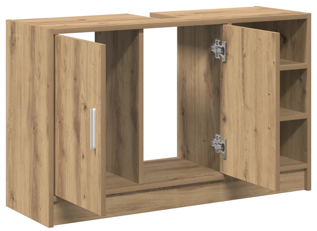 vidaXL Cabinet Νεροχύτη Δρυός 90x29x55 εκ. Επεξεργασμένο Ξύλο