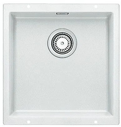 Blanco Subline-U 400-U White SILGRANIT™ PuraDur™ Γρανιτένιος Νεροχύτης Υποκαθήμενος με 1 Γούρνα 43x46 cm