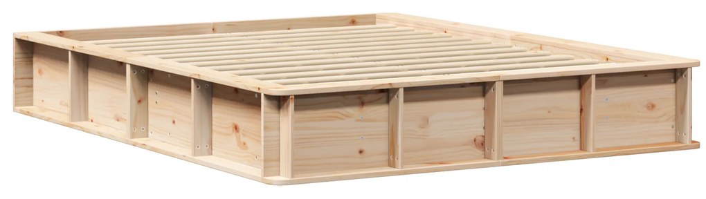 vidaXL Κρεβάτι με Μηχανισμό Ανύψωσης - 150 x 200 εκ, Ξύλο Πεύκης