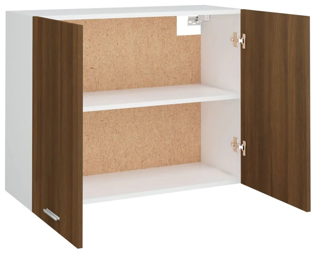 vidaXL Ντουλάπι Κρεμαστό Lyon Καφέ Δρυς 80x31x60εκ. Επεξεργασμένο Ξύλο