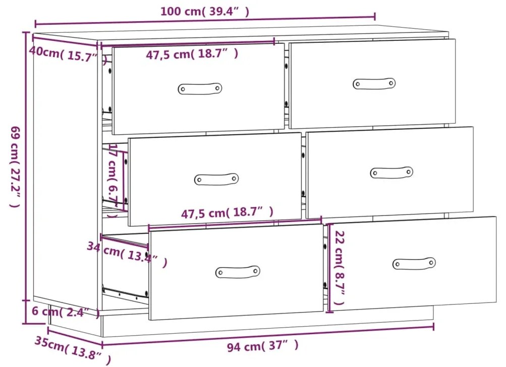 ΣΥΡΤΑΡΙΕΡΑ ΓΚΡΙ 100 X 40 X 75 ΕΚ. ΑΠΟ ΜΑΣΙΦ ΞΥΛΟ ΠΕΥΚΟΥ 820144