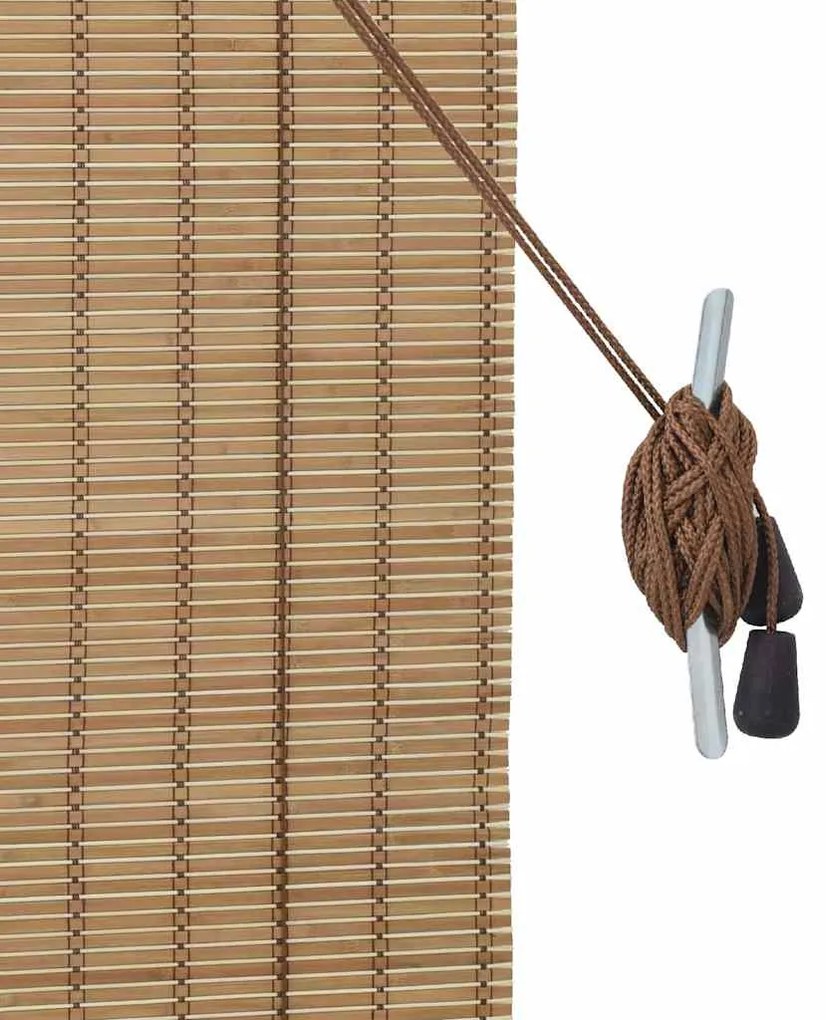 vidaXL Ρόλερ και Σκιάδια Ανοιχτό καφέ 120 x 220 cm Μπαμπού