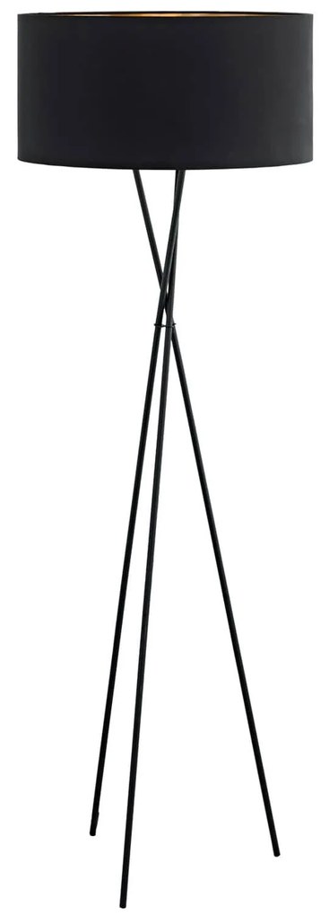 Φωτιστικό Δαπέδου Fondachelli 95541 Black Eglo Steel,Fabric