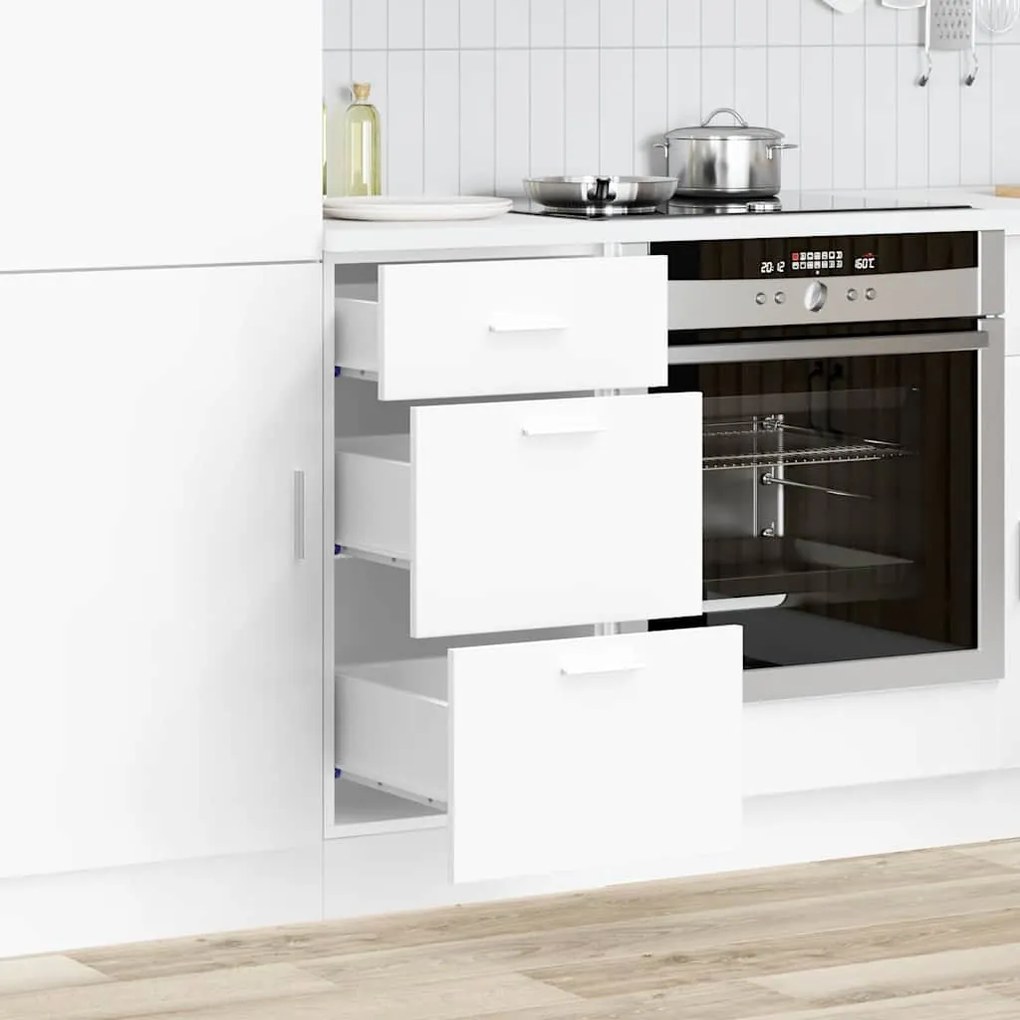 vidaXL Κάτω ντουλάπι Lyon λευκό 40x46x81,5 cm Ξύλινο μηχανουργικό ξύλο
