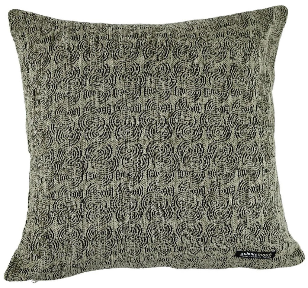 Διακοσμητική Μαξιλαροθήκη (60x60) Aslanis Home Selena Καφέ