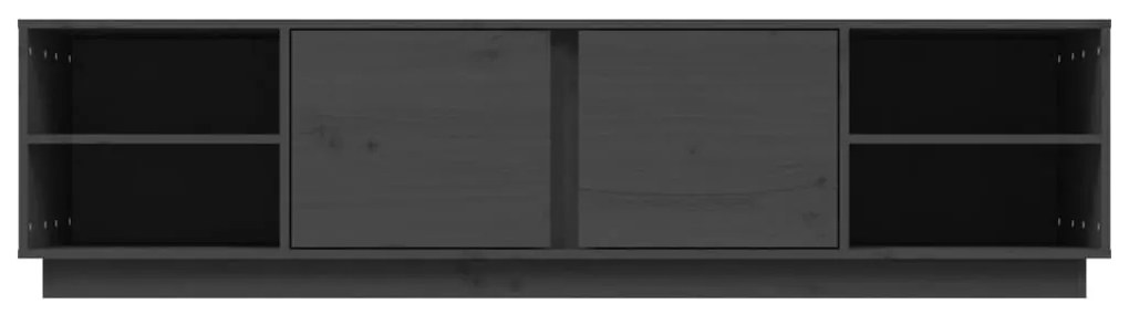 vidaXL Έπιπλο Τηλεόρασης Γκρι 156x40x40 εκ. από Μασίφ Ξύλο Πεύκου